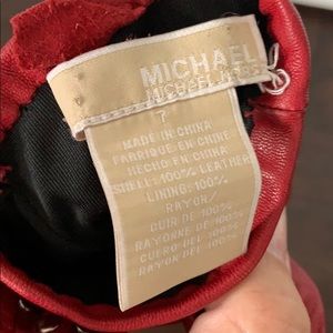 MICHAEL Michael Kors Accessories - Red leather Michael Kors gloves size 7 used MICHAEL Michael Kors Accessories - Red leather Michael Kors gloves size 7 used
